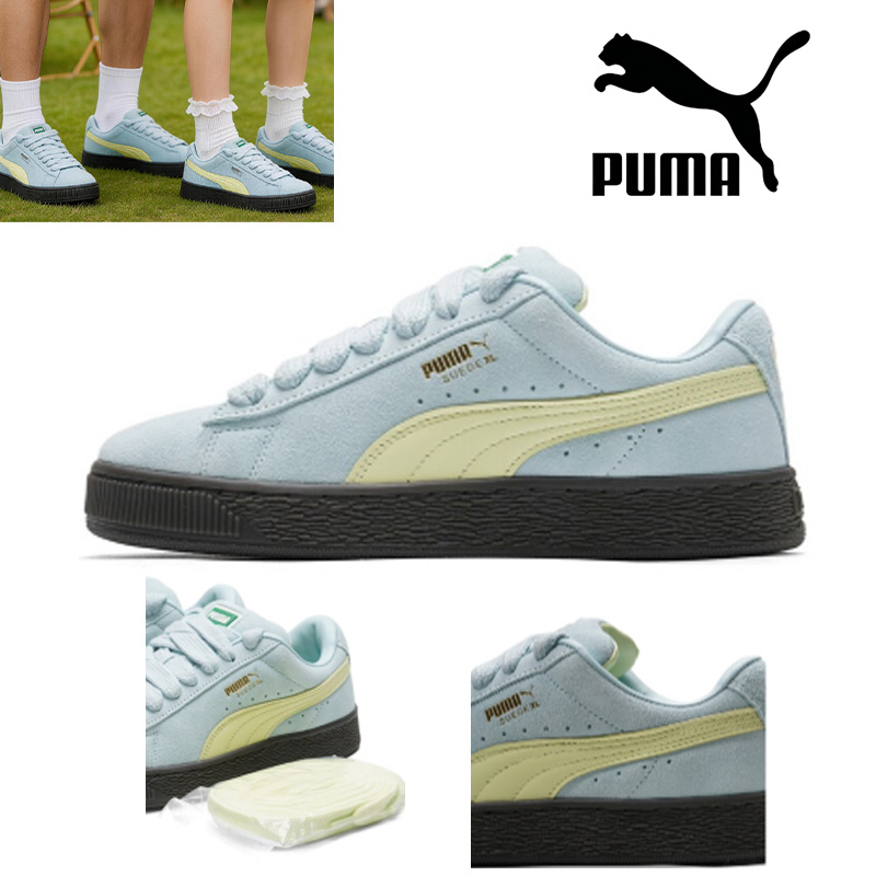 プーマ ミッド ロートップ クラシック 快適 軽量 通気性  - Puma Shoes Suede Classic のレビューと価格