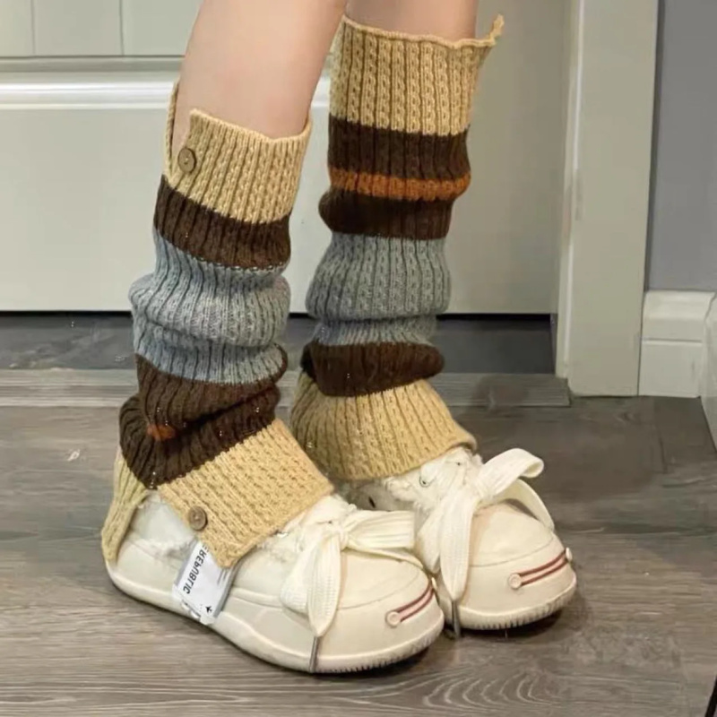 新しい ​ Y2K ニットレッグウォーマー ヴィンテージカラ - Boot Sock Slouchy のレビューと価格